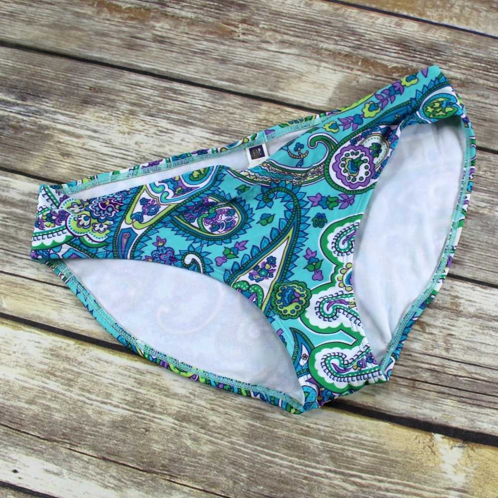 NWT GAP Kids Blue & Purple Paisley Bikini Bottom